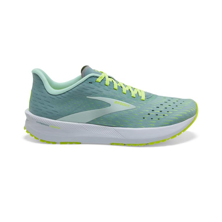Brooks Hyperion Tempo Women's Road Running Shoes - Blue/Aqua/Nightlife/Green Yellow (57108-AYCS)